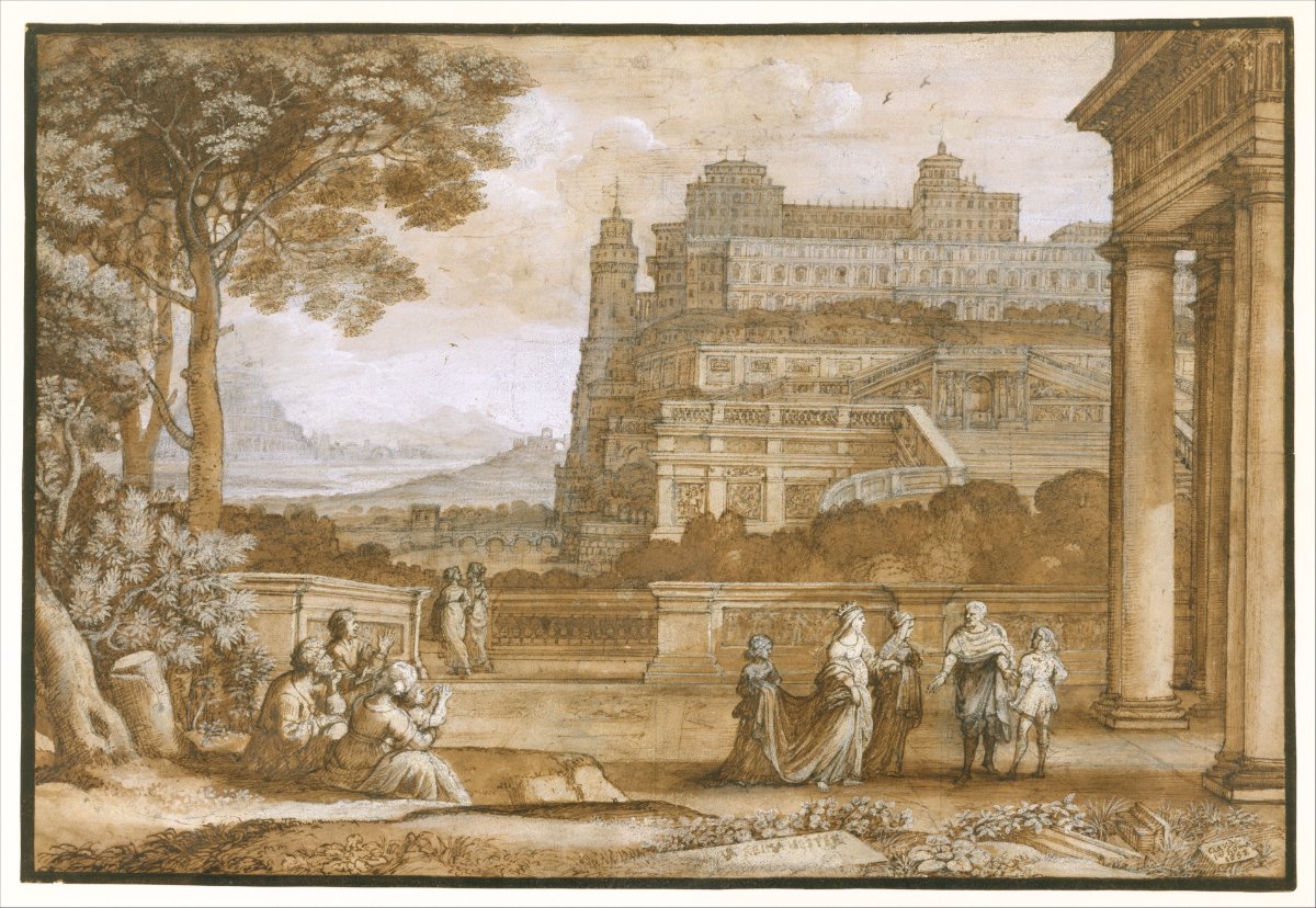 Queen Esther Approaching the Palace of Ahasuerus by Claude Lorrain c. 1658, Metropolitan Museum of Art